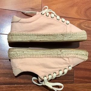 Soludos Pink Platform Tennis Sneaker Size 7